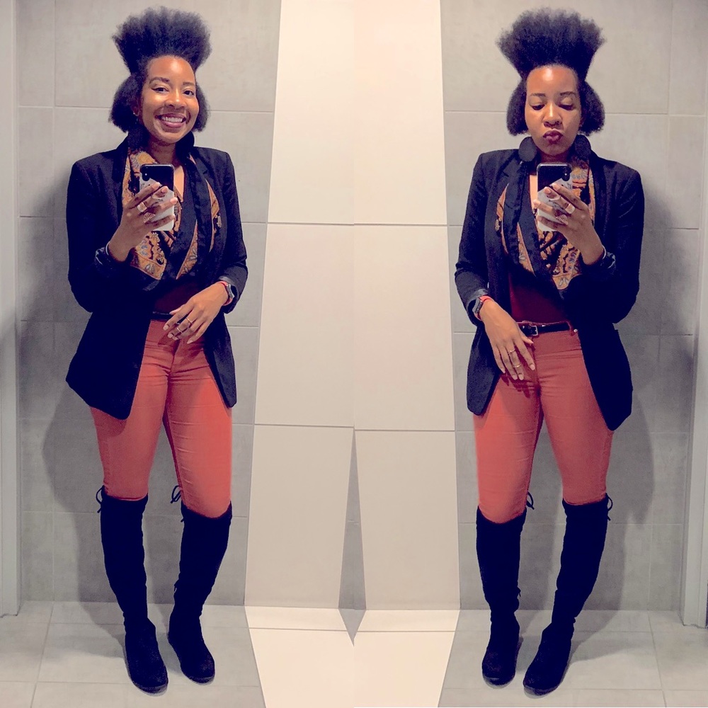 HOT! Size 8. H&M Skinny Jeans in Coral